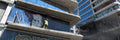 Graffiti Towers Cleanup Begins
