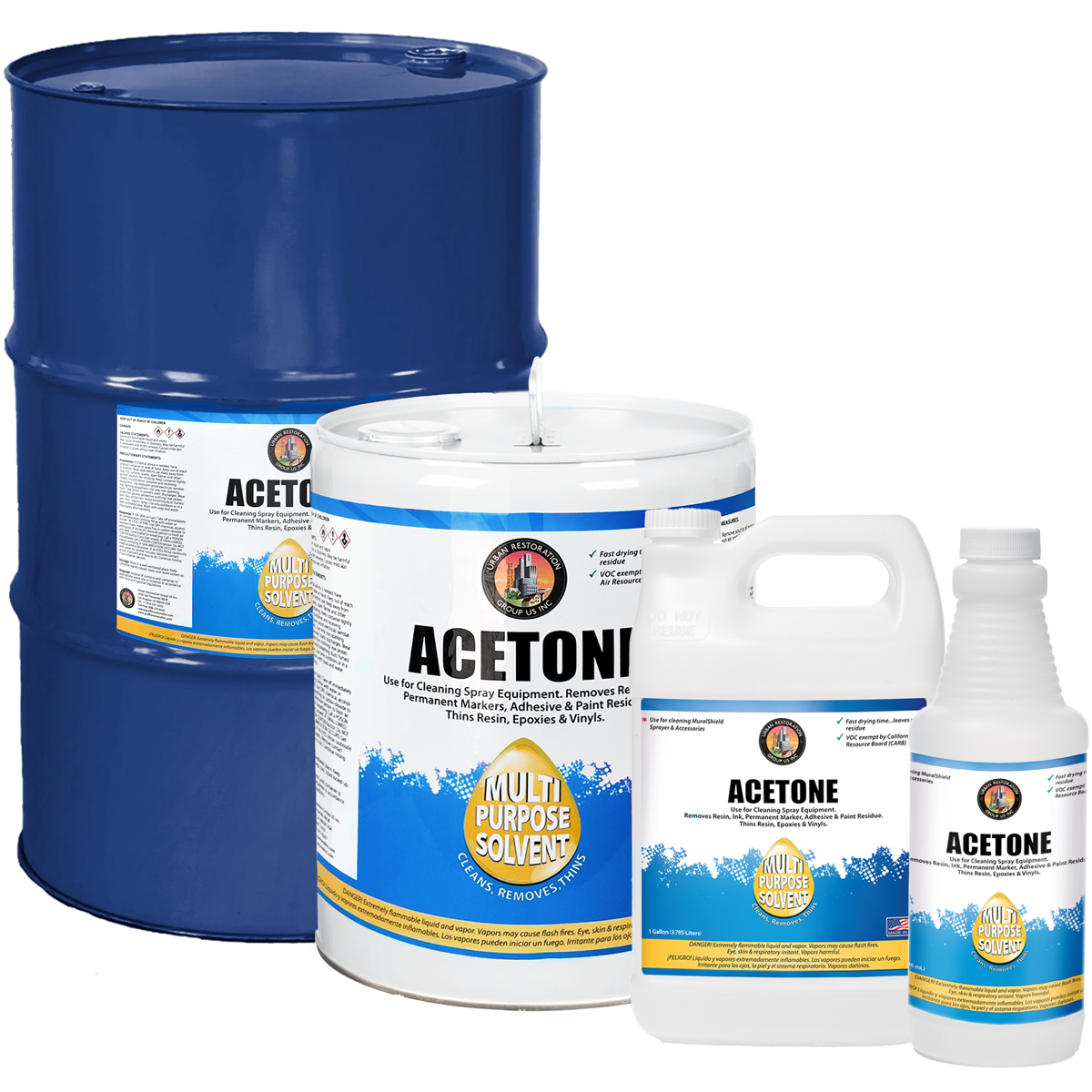 Acetone (Propanone) Solvent | Fast-Drying Cleaner & Paint Remover