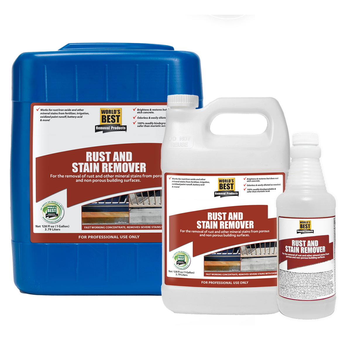 World's Best Rust Stain Remover For Concrete, Brick Masonry