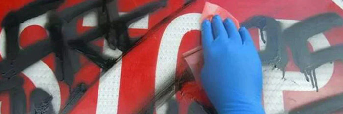 How To Remove Graffiti From Street Signs