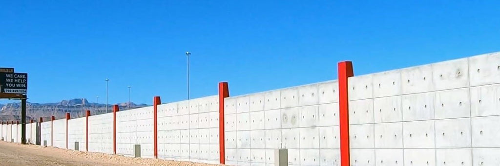Applying Anti-Graffiti Coating on Cast Concrete Building, Las Vegas, Nevada