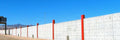 Applying Anti-Graffiti Coating on Cast Concrete Building, Las Vegas, Nevada