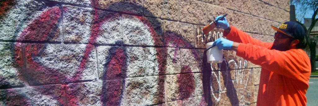 How to remove graffiti from porous brick stone & masonry surfaces