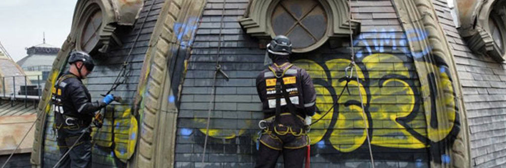 Removing Graffiti from Historic National Museum of Fine Arts, Chile