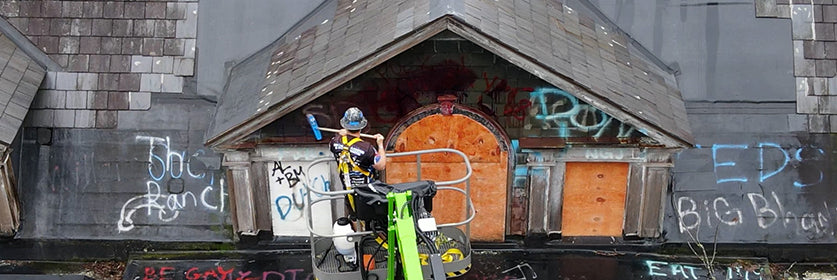 Graffiti & Paint Removal at Bainbridge Naval Training Center, MD