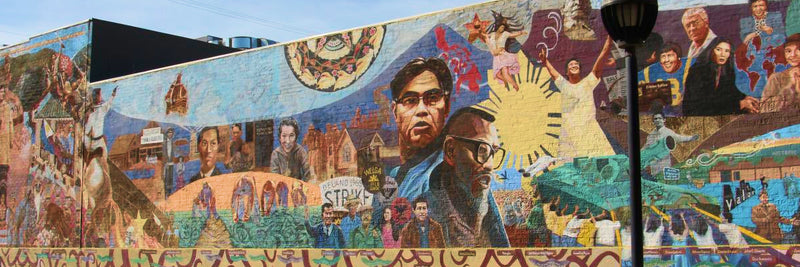 Gintong Kasaysayan, Gintong Pamana mural in Historic Filipinotown