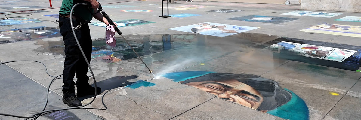 Cleaning up after a Chalk Festival