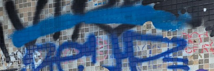 Graffiti on Tile and Grout
