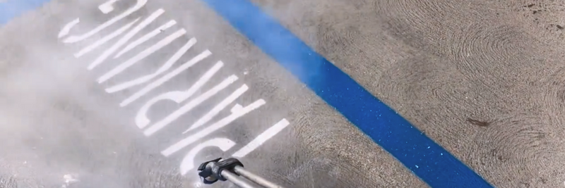 Removing Painted Sign from Concrete Floor
