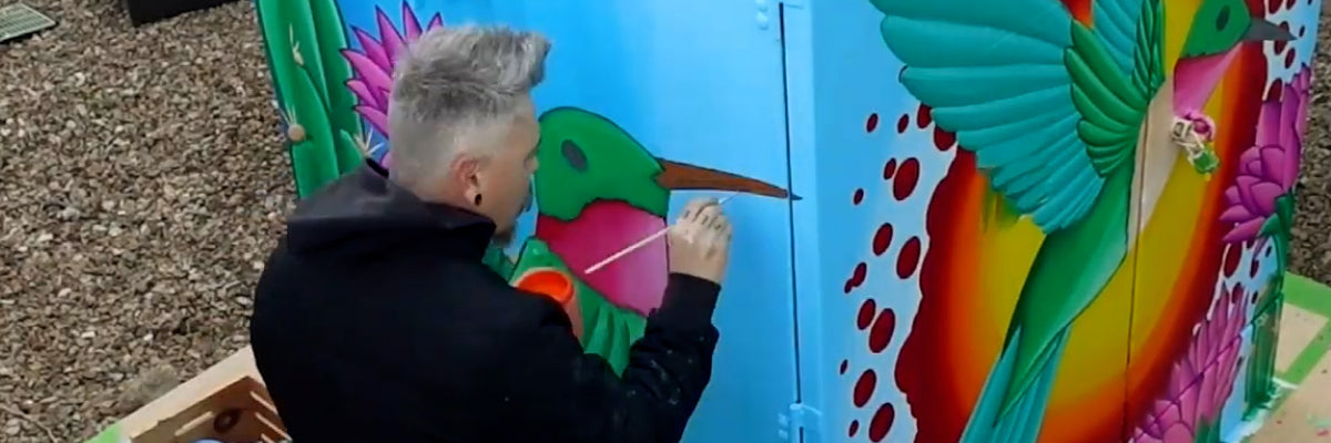 How to Paint a Utility Box with Artist Jesse Perry