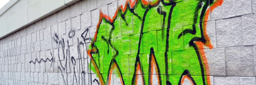 How to Remove Graffiti, Paint Spills, and Line Stripes from Concrete, Block Walls, and Asphalt