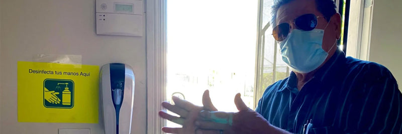 Man uses World's Best Hand Sanitizer at church