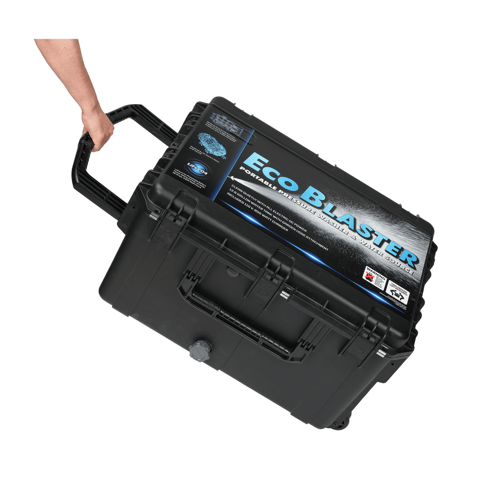 Rolling Portable All Battery Electric Pressure Washer and Water Source EcoBlaster