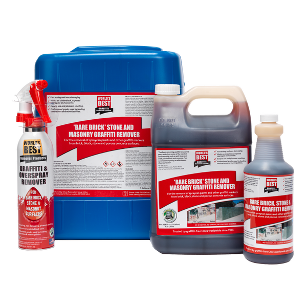 World's Best Bare Brick Stone and Masonry Graffiti Remover Pack Shot
