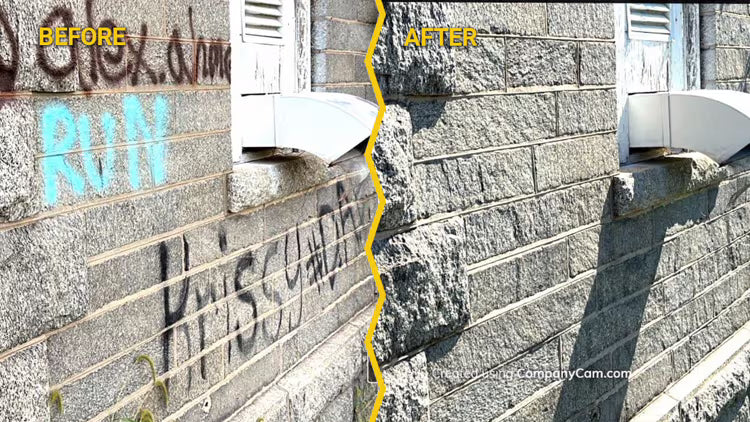 Graffiti & Paint Removal at Bainbridge Naval Training Center, MD