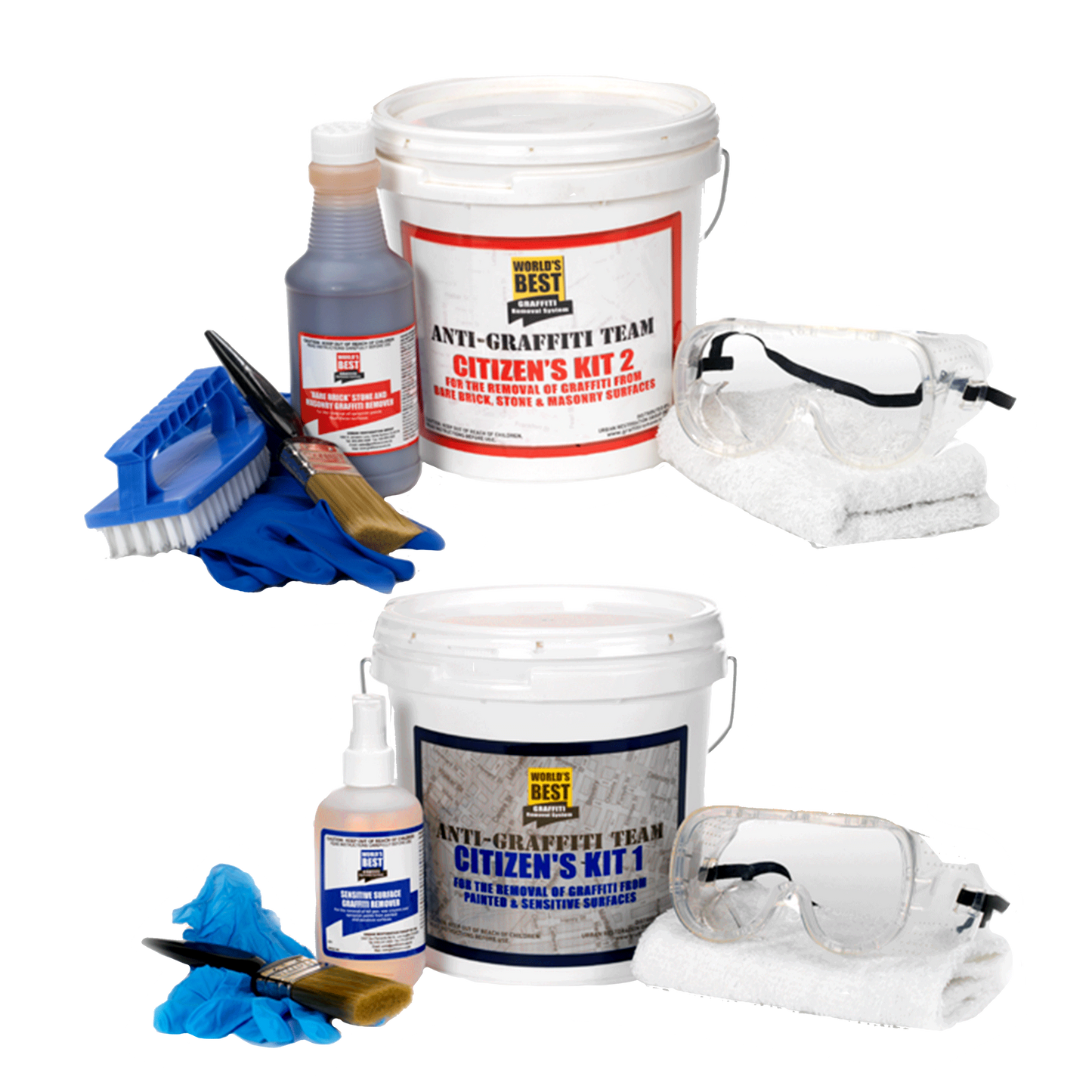 World's Best Graffiti Removal Volunteer/Citizen's Kits