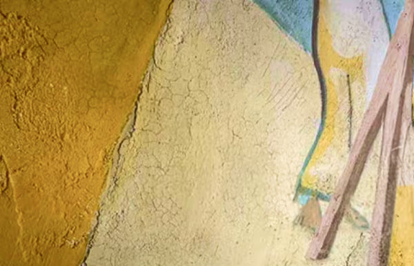 MuralShield Matte protects the fresco's delicate painted surface without changing its natural appearance.