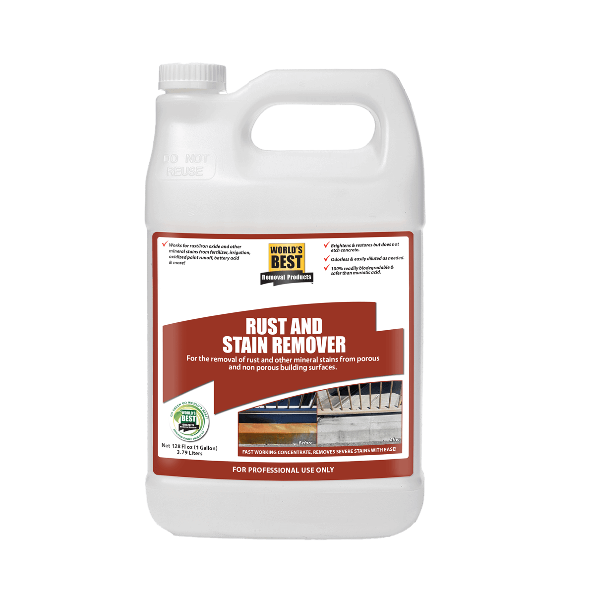 World's Best Rust & Stain Remover World's Best Graffiti Removal Products