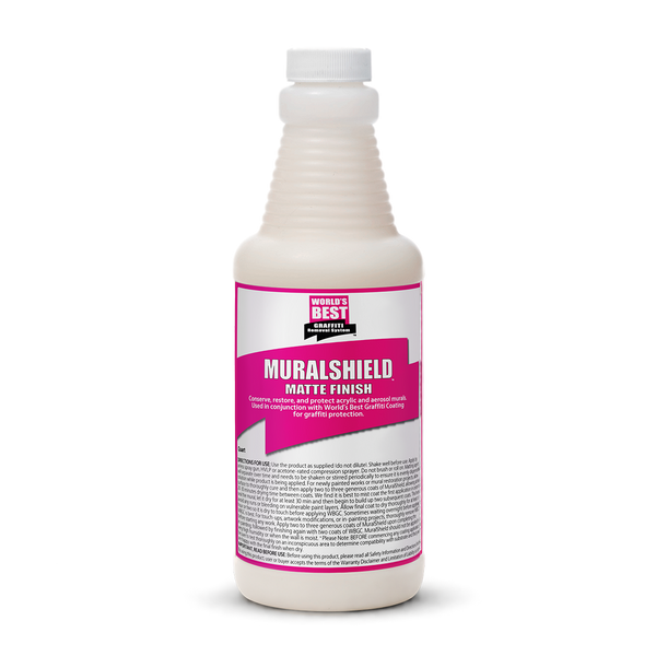 16 oz., MuralShield Matte - World's Best Graffiti Removal Products