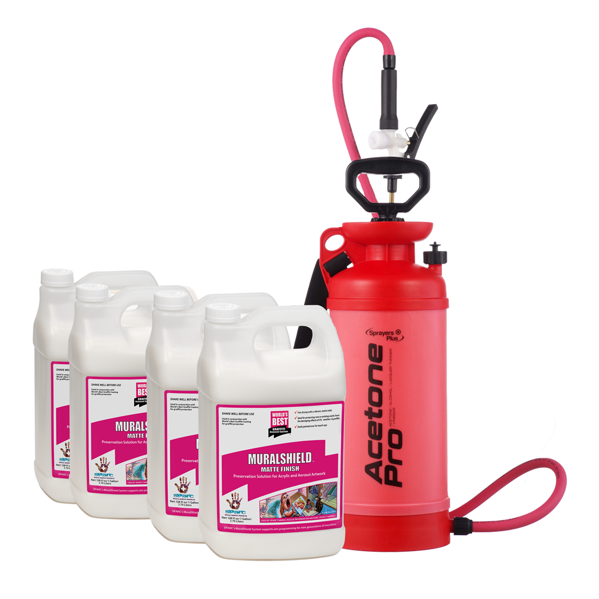 MuralShield Matte and Pro Acetone Sprayer Pack