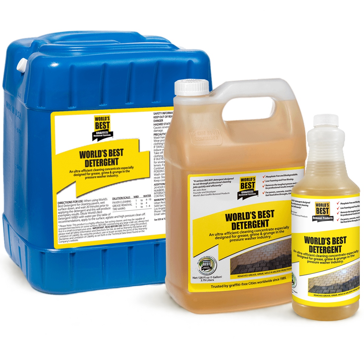 World's Best Detergent Concentrate - World's Best Graffiti Removal Products