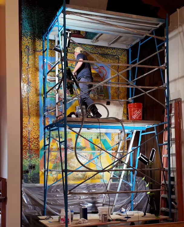 MuralShield Matte was applied using an HVLP sprayer for precise, even coverage with minimal overspray.
