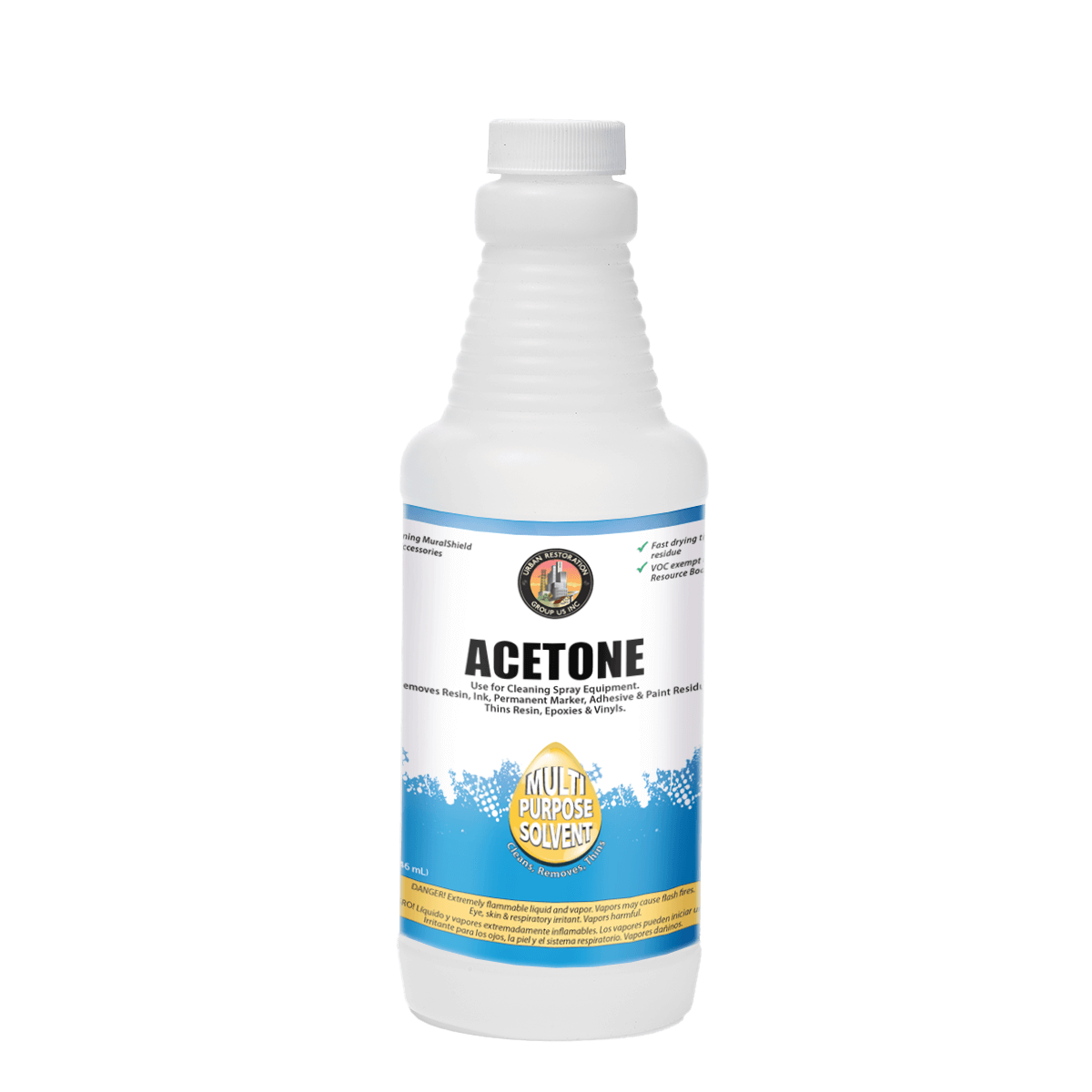 Urban Restoration Group Quart of Chemical Solvent Acetone