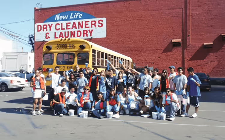 John Rose with the old crew at World's Best Graffiti Removers