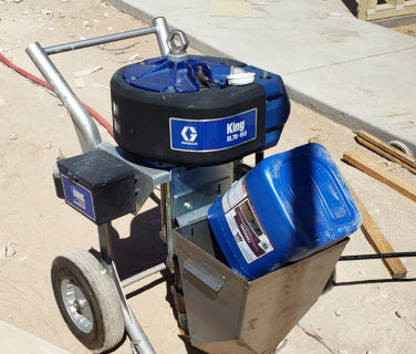 Two coats of Transgel applied with airless sprayer