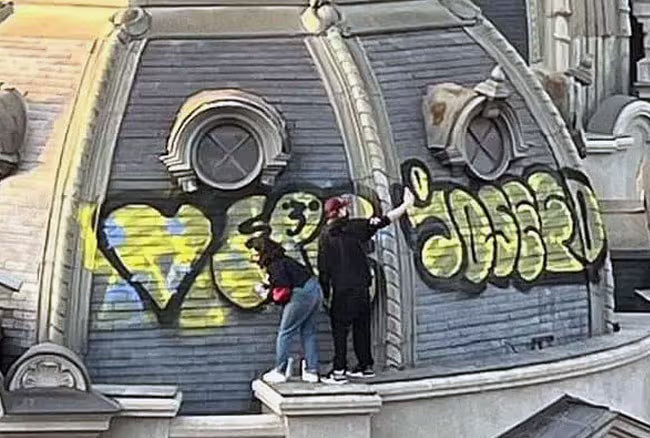 National Monument Vandalized