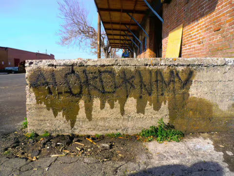 Applying World's Best Bare Brick, Stone and Masonry Graffiti Remover
