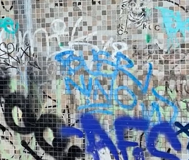 Graffiti on Tile