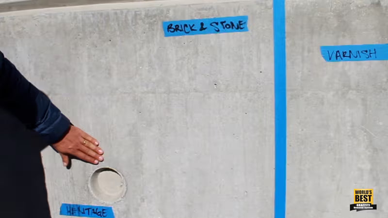 Results with World's Best Graffiti Removers