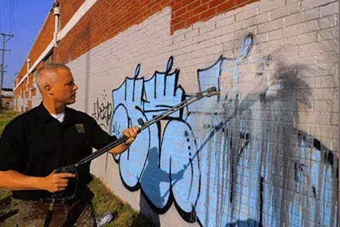 How to Remove Graffiti, Paint Spills, and Line Stripes from Concrete, Block Walls, and Asphalt