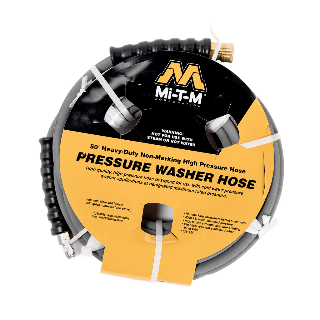 50 ft heavy duty non marking high pressure pressure washer hose mitim